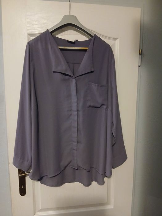 Bluzka koszula plus size 52  szara junarose hit tanio