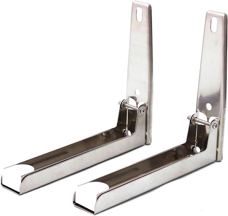 Uchwyt ścienny do kuchenki mikrofalowej ze stali nierdzewnej, składany