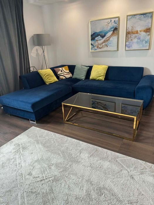 Stolik kawowy szklany ława 120cmx60cm glamour