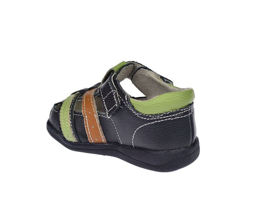 Sandałki dziecięce skórzane B1597 NVZ na rzepy roz. 20