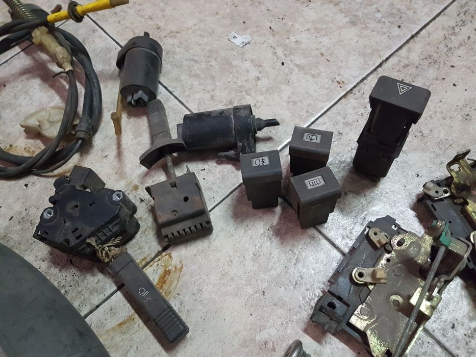 Renault Super 5 espelho retrovisor distribuidor farolim botao manete