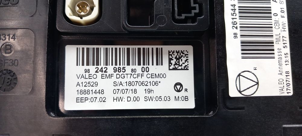 Display / ecrã de informações CITROËN C3 Aircross II (2R_, 2C_)