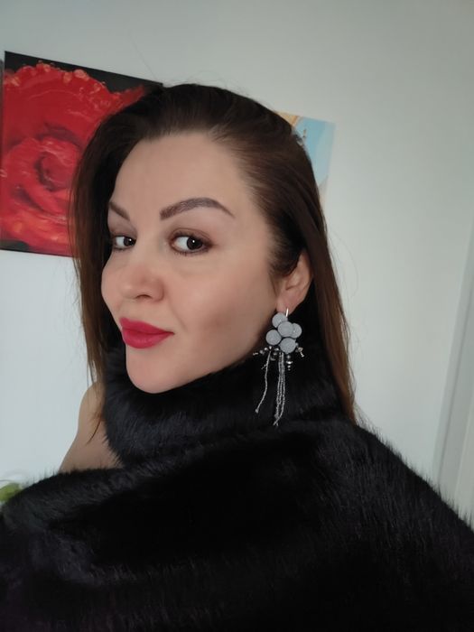 Великі масивні довгі сріблясті серебристые сережки білі белые серьги