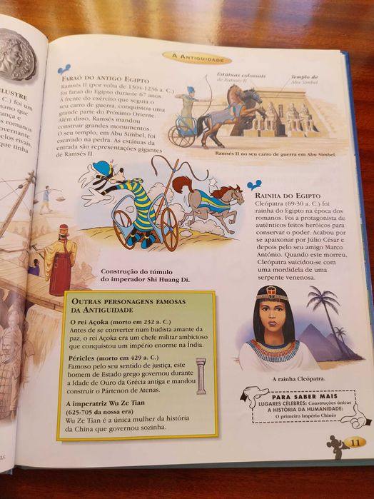 As Personagens Célebres - Disney, livro didático, em muito bom estado