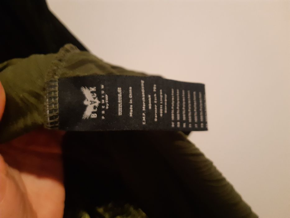 Sukienka welurowa czarno zielona XXL