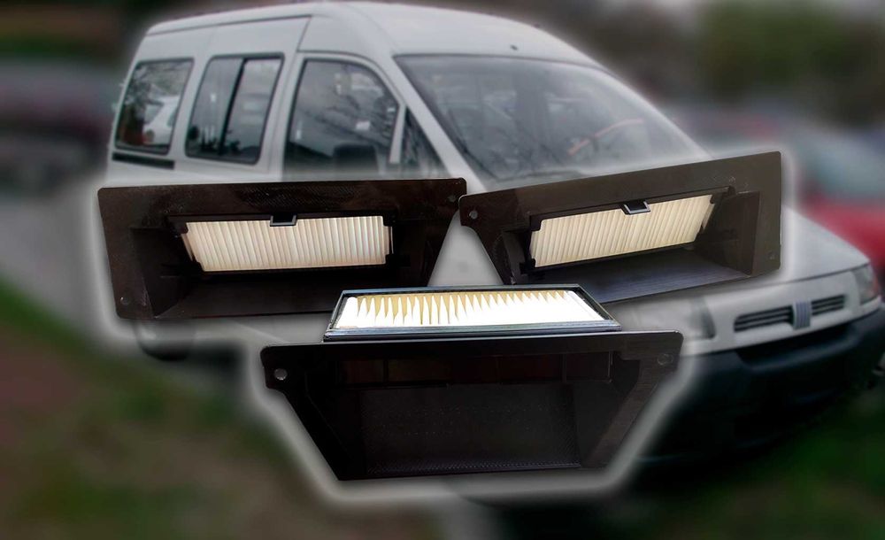 Корпуса салонних фільтрів Fiat Scudo, Citroen Jumpy, Peugeot Expert