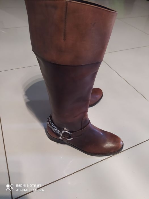 Kozaki skórzane Lauren Ralph Lauren 39-40