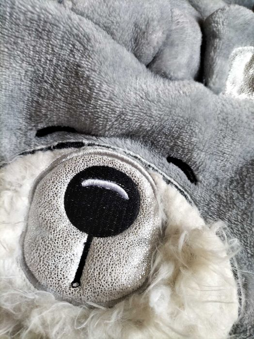 Szlafrok Boohoo szary miś M