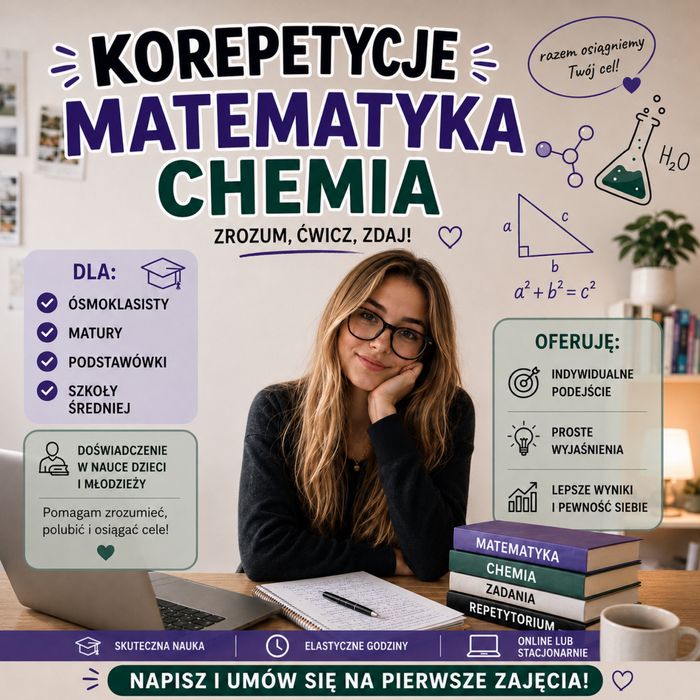 Korepetycje chemia i matematyka