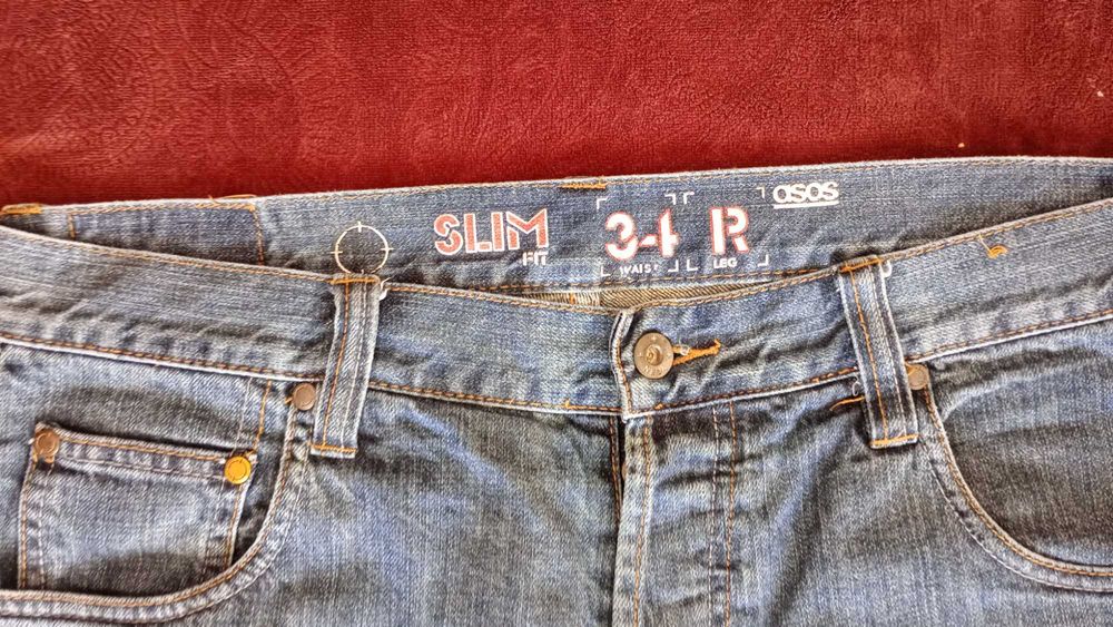 Sprzedam jeansy ASOS niebieskie