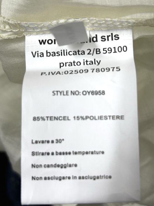 Блуза нарядная с валанами, натуральная, Италия, оверсайз