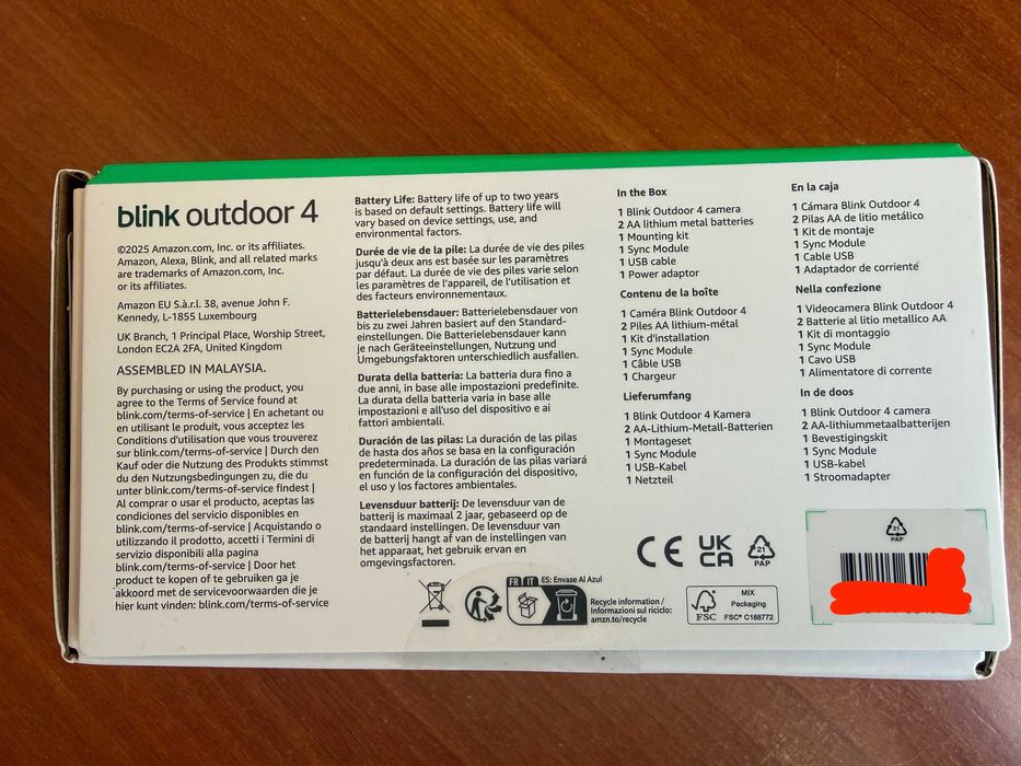 Blink Outdoor 4 + Sync Module Core | SELADA475536917697679361