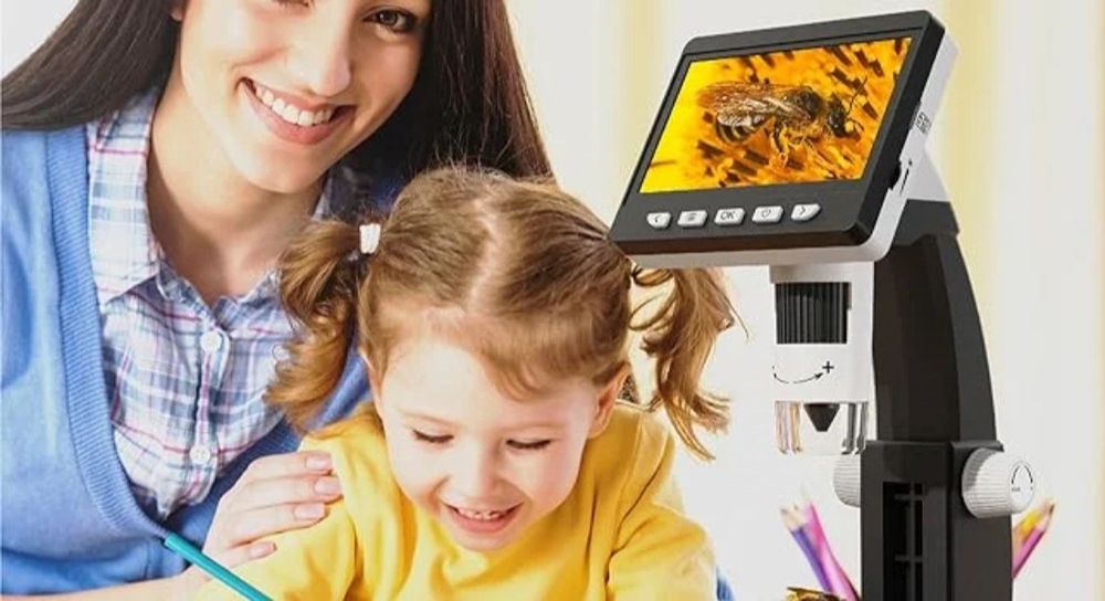 Мікроскоп цифровий Inscam 4.3 дюйма / Микроскоп 1000 крат