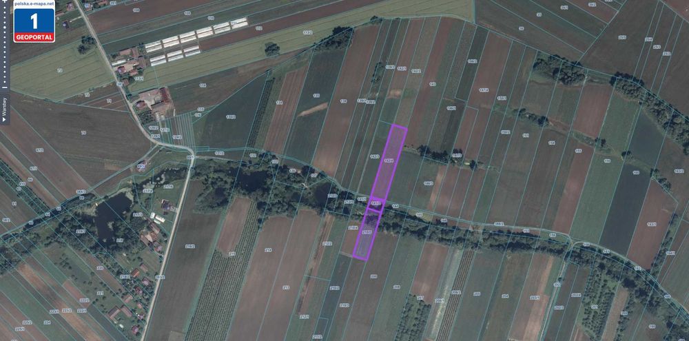 Kępice – 3 działki rolne 7900 m² -  klasy II–IVa  - 75 000 zł