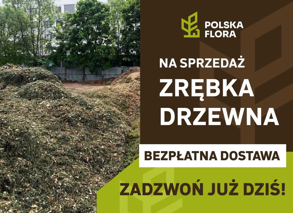 Do sprzedania zrębka drzewna 40 zł/m3 DARMOWA DOSTAWA
