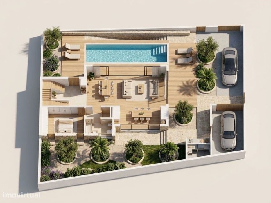 Moradia contemporânea T4 com piscina e vista mar, a 4 minutos da pr...
