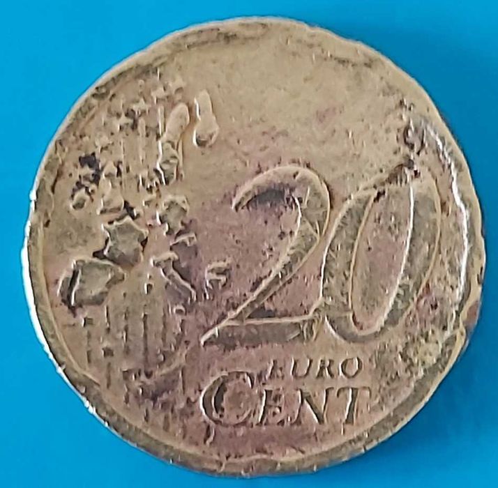 20 Cêntimos de 2002 Letra A,  da Alemanha c/ ERROS