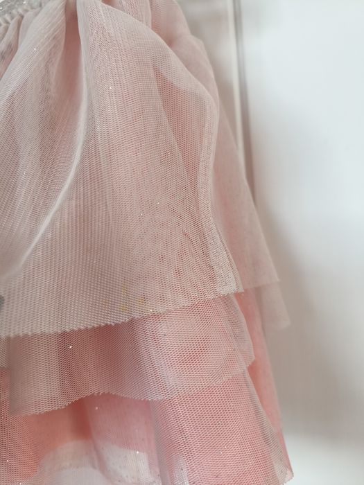 Piękna tiulowa spódniczka h&m 92 warstwowa tutu pudrowy róż