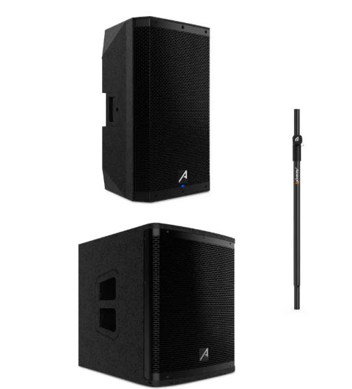 Kit Audibax DSP15 15" + Subwoofer Audibax DSP15s + Barra de Distância