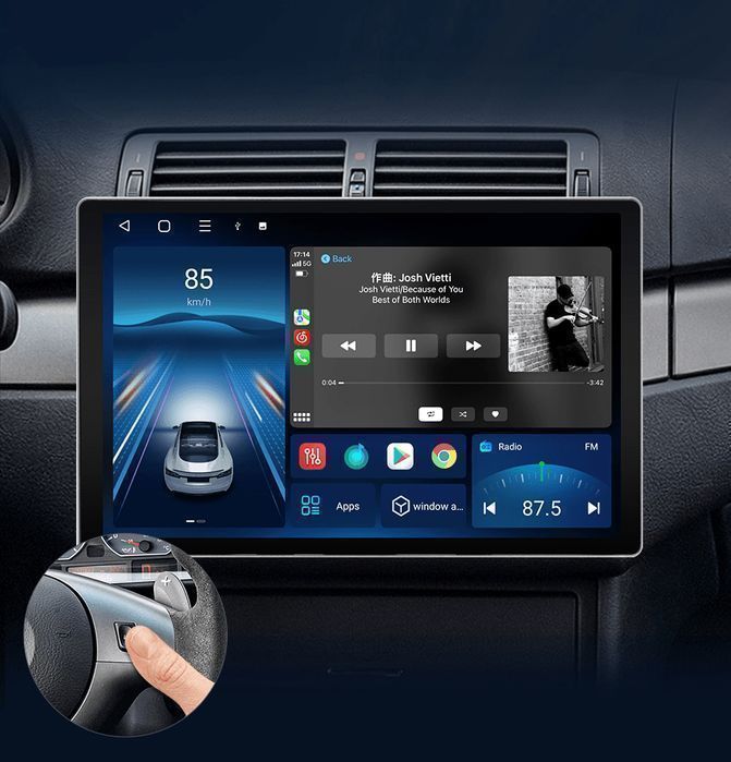 BMW 3 E46 / M3 – Radio Android 15 11,5” CarPlay Android Auto 2GB/32GB GPS Nawigacja Stacja Multimedialna WiFi Bluetooth DSP 4G LTE PL