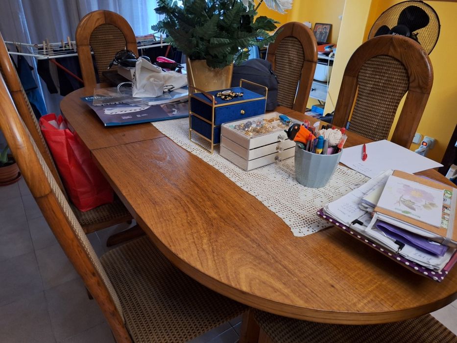 Mobília de sala em nogueira