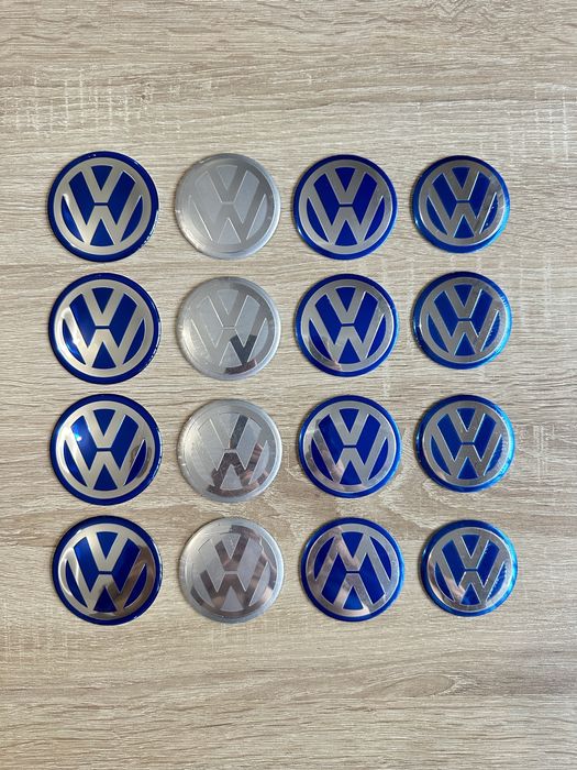 Conjunto 4 Centros Volkswagen 50mm 55mm 56mm 60mm 65mm 66mm 68mm 70mm