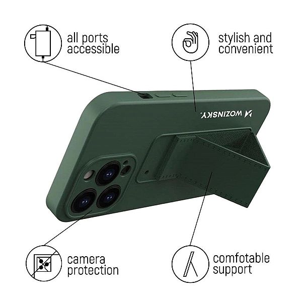 Wozinsky Kickstand Case elastyczne silikonowe etui z podstawką Xiaomi