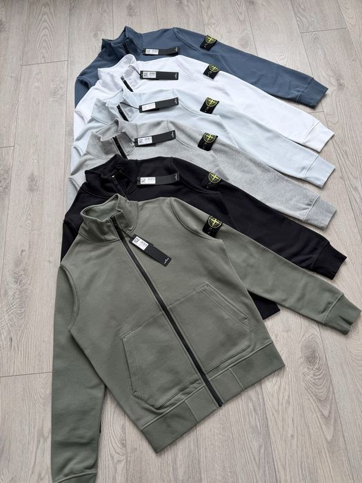 Зіпка Stone Island (світшот на блискавці)