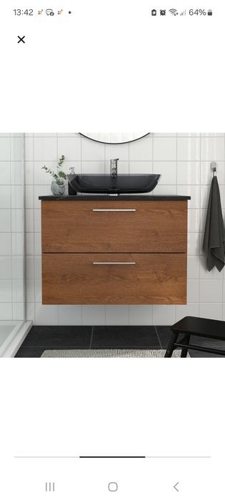 Lavatorio Ikea de vidro