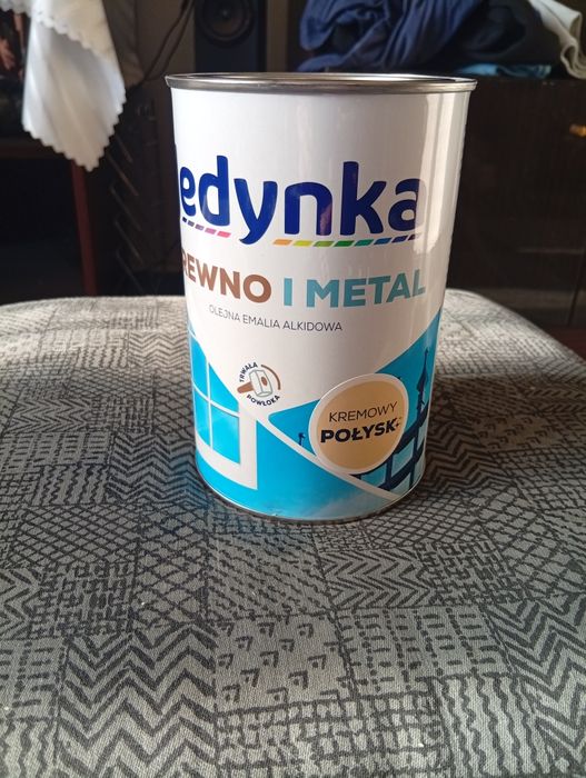 Farba olejna Jedynka 0,9l kremowy połysk
