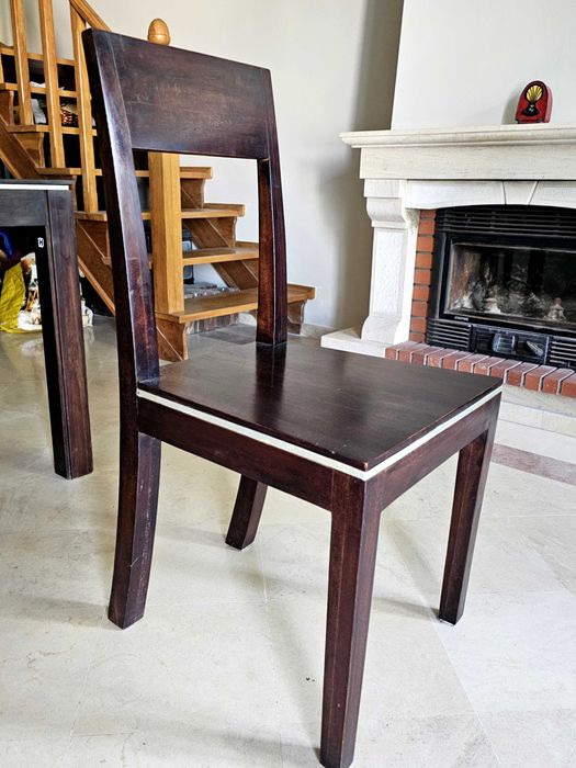 Conjunto de sala de estar mesa com 6 cadeiras
