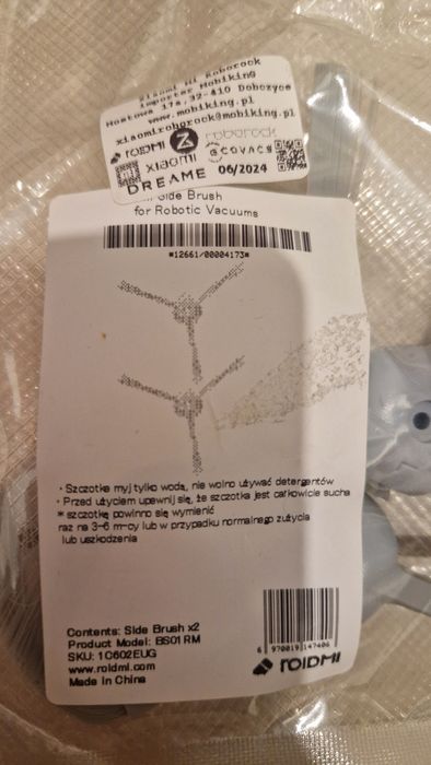 Oryginalne szczotkI Xiaomi Roidmi Eve Plus