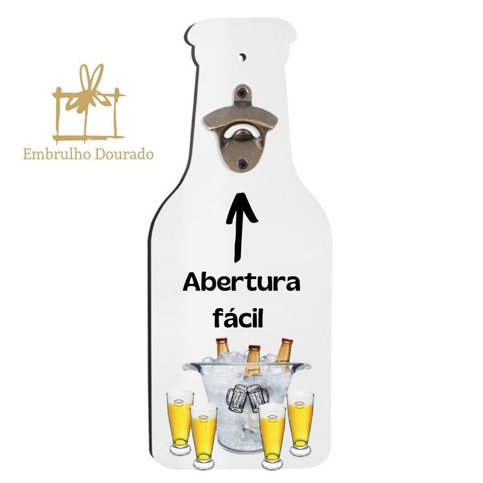Abre caricas de parede personalizável
