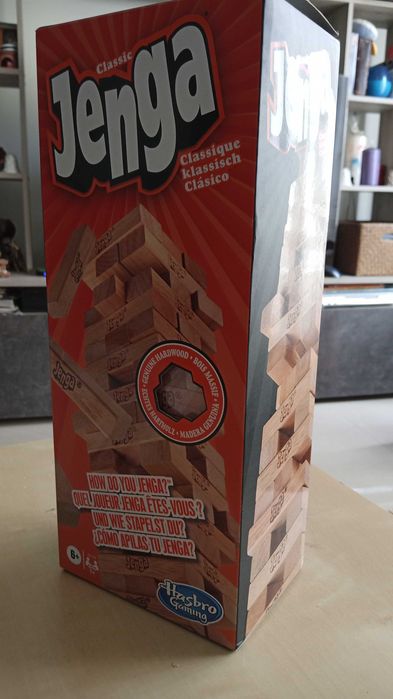 Hasbro Jogo Mesa Jenga (novo/fechado)