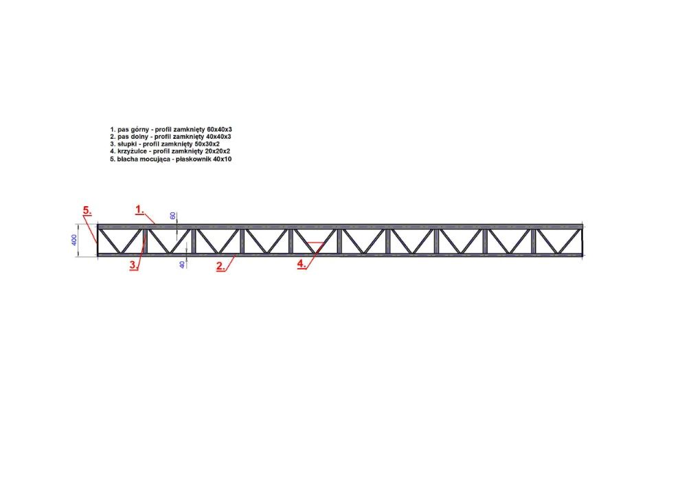 Konstrukcja Stalowa 6x24 Hala Magazyn Garaż Zadaszenie - Nowa / Mocna