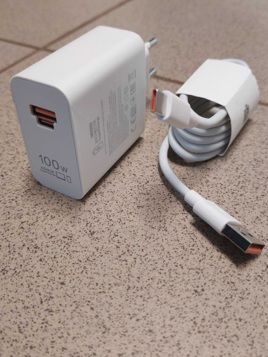 Nowa oryginalna ładowarka HONOR 100W + kabel 6A 100w USB - USB-C 100cm