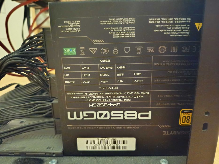 koparka kryptowalut 6x RTX3070Ti MSI odblokowan LHR  używane 1 miesiąc