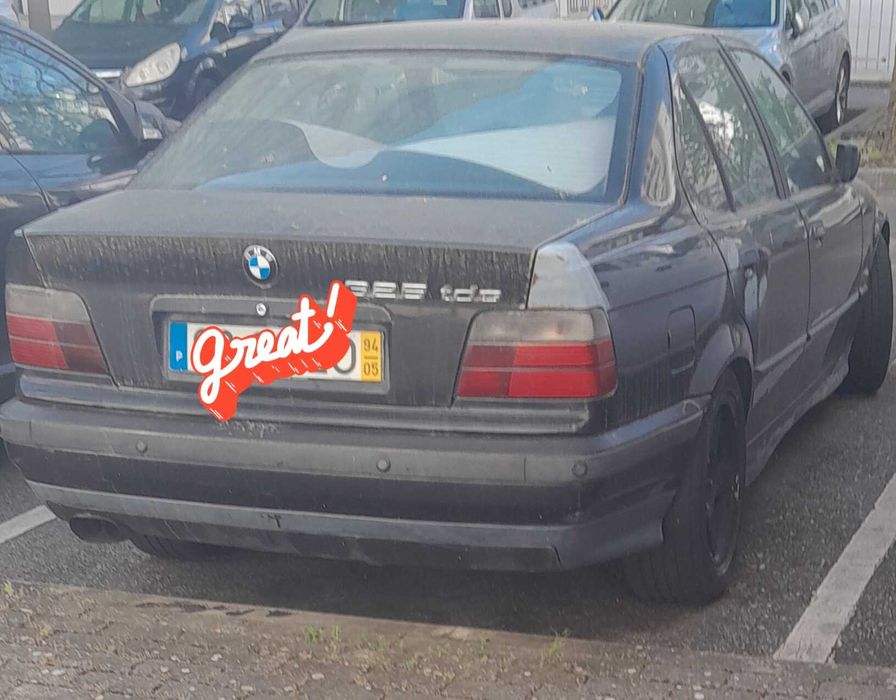 BMW 325 TDS 2.5 Diesel de 1994, com cerca de 320.000 km.
