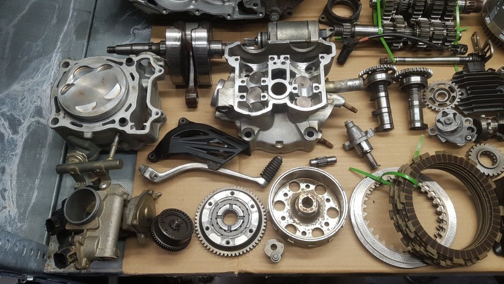 yamaha yfz 450r 2011r. kartery skrzynia wal korbowy wahacze glowica