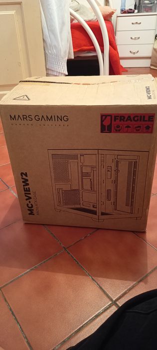 Caixa Micro-ATX MC-VIEW2 Custom Premium Frameless
Vidro Temperado (Preto) - MARS GAMING