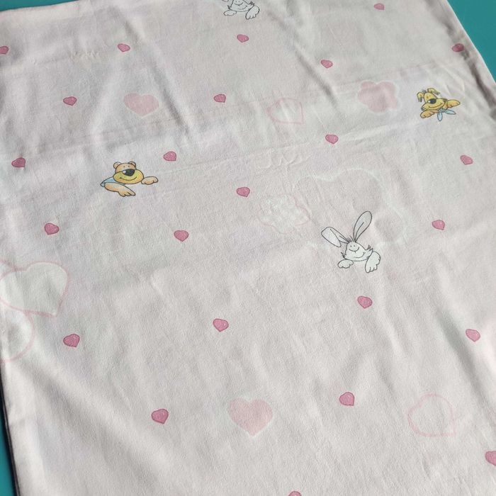 Дитячі бавовняні наволочки з сердечками 50х70 см