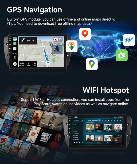 Автомагнітола Rimoody 2G 64G Android для SEAT IBIZA 6j IV 2009-2014