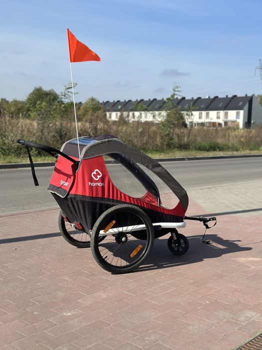 Przyczepka rowerowa wózek dla dwójki dzieci Hamax Ixplorer