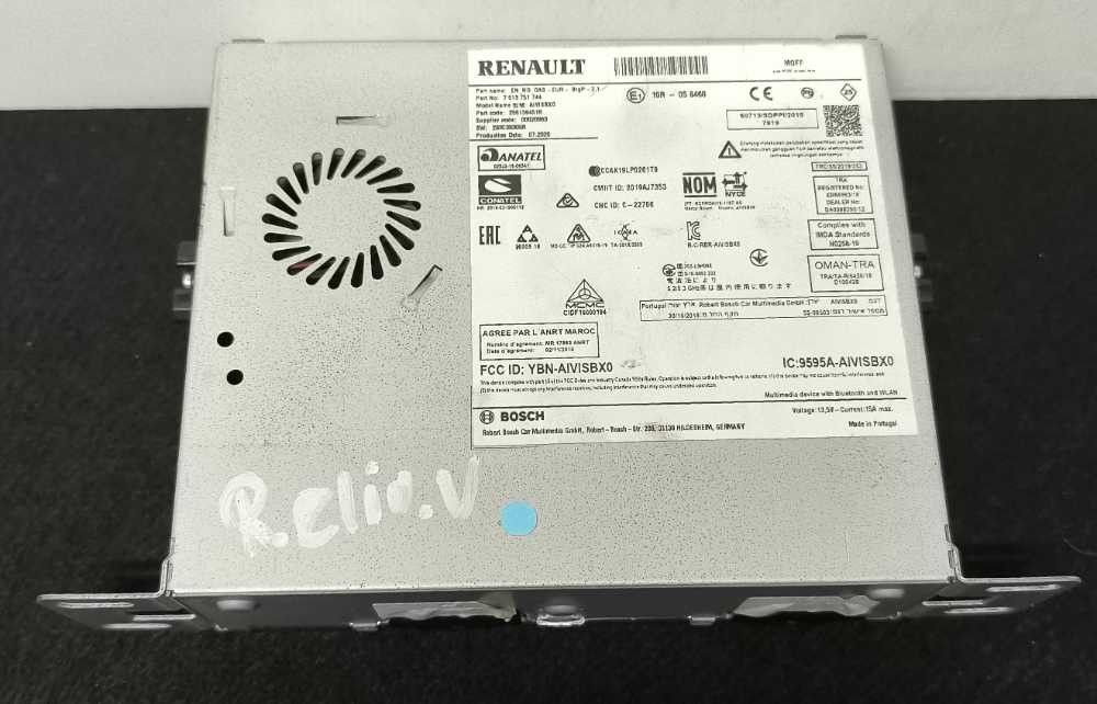 Rádio / Auto Rádio RENAULT CLIO V (B7_) [06.2019 - ...]