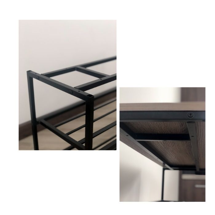 Полка для обуви металлическая RS с сиденьем. Магазин MBL