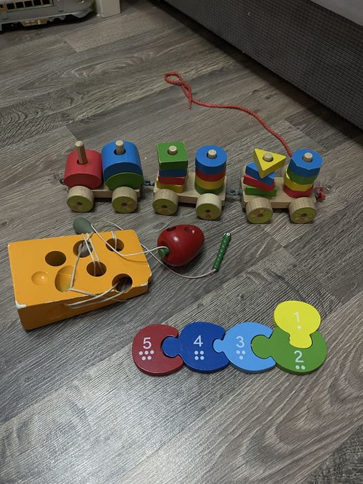 деревʼяна шнурівка сортер