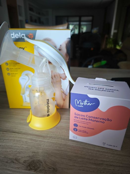 Bomba de tirar leite manual medela