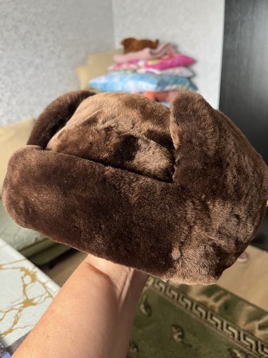 Męska czapka uszatka futro