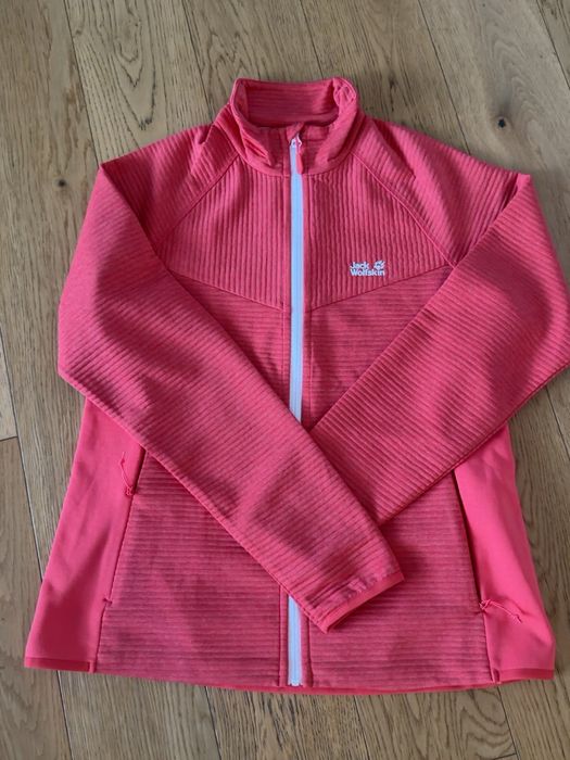 Bluza damska Jack Wolfskin rozmiar L – różowa, rozpinana