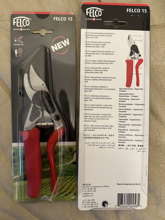 Компактные  секаторы Felco 2,4,7,9,11,12,14,15,16,100